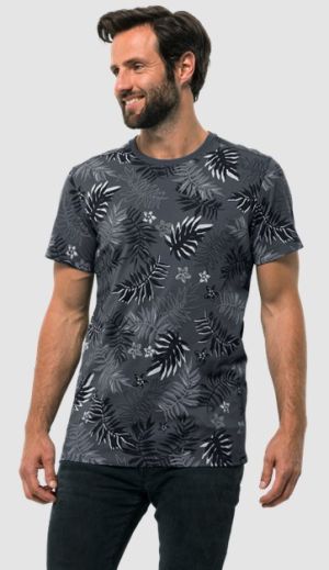 Мужская футболка с принтом Jack Wolfskin Leaf T M