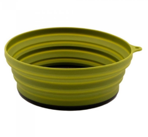 Туристическая силиконовая тарелка с пластиковым дном Tramp 550 мл