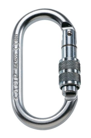 Прочный стальной карабин Сamp Oval Pro Lock с муфтой