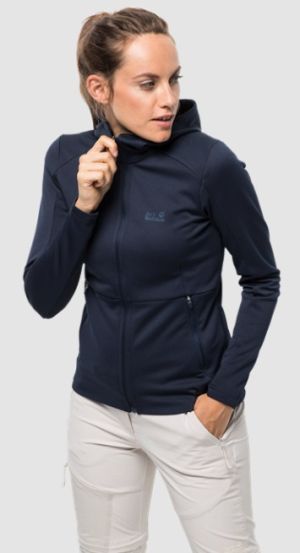 Женская флисовая куртка Jack Wolfskin Kiewa Hooded Jacket W