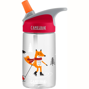 Бутылка детская непроливайка CamelBak eddy Kids 0.4l Foxes On Ice Holiday LE