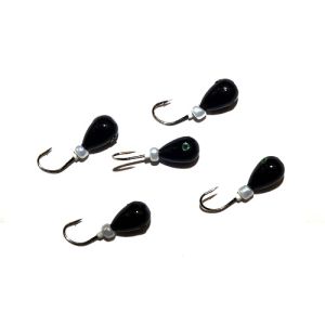 Мормышка свинцовая с трубкой и бисером для ловли рыбы упаковка штук Капля Россия 10