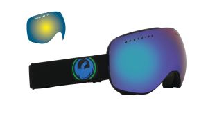 Горнолыжные очки оправа линза Dragon Alliance APXs ( Jet, Green Ionized + Yellow Blue Ionized)