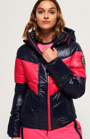 Куртка пуховик для девушек Superdry - Snow Terrain Down Puffer Jacket