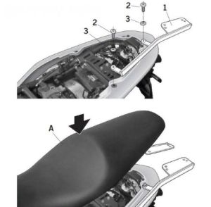 Крепление кофра надежное Shad ER 6 N-F-06/08
