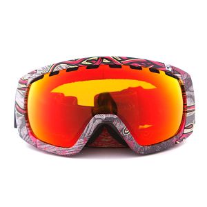 Горнолыжная маска оправа линза Dragon Alliance Rogue ( Red Migraine, Red lonized)