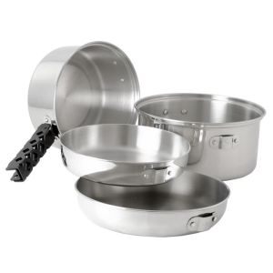 Набор кастрюль для открытого огня GSI Glacier Stainless Cookset Lg