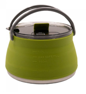 Туристический чайник складной силиконовый Tramp 1л