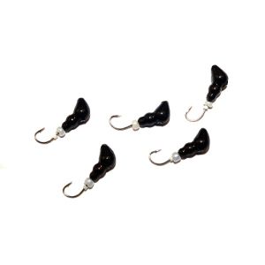 Мормышка свинцовая черная золотая коронка для ловли рыбы упаковка штук Муравей Россия 10