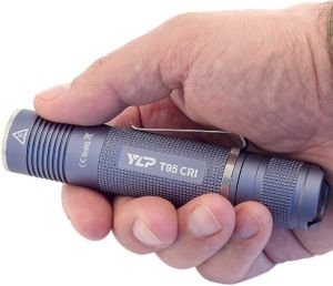 Компактный ручной фонарь Яркий луч YLP Escort T95CRI
