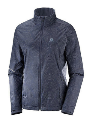 Куртка непродуваемая для бега Salomon Agile Warm JKT W