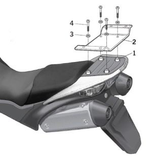 Крепление верхнего кофра удобное Shad Varadero XL 1000V (07 -08)