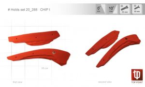Комплект прочных скалолазных зацепов Top Point Chip I #288