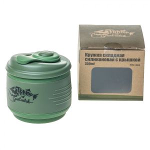 Кружка походная силиконовая Tramp складная с крышкой