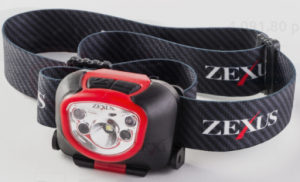 Легкий налобный фонарь Zexus ZX-270BK