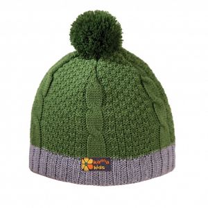 Детская шапка с помпоном Kama 2017-18 B69