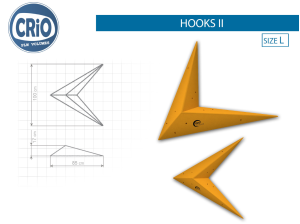 Формовой рельеф для скалолазания Crio Holds Hooks II
