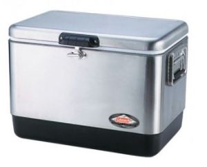 Контейнер вместительный Coleman 54 Quart Stainless Steel Cooler