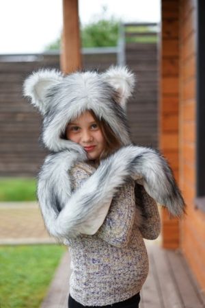 Шерстяная шапка Полярный волк Zzz