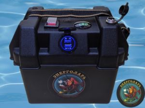 Энерголарь - Удобный ящик для аккумулятора на природу Малыш