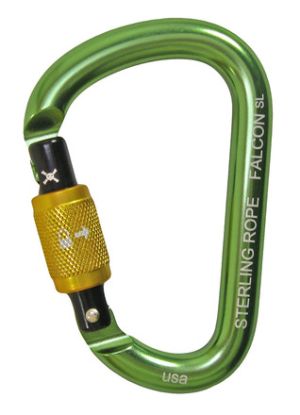 Карабин автоматический Sterling Rope Falcon Screwlock Small Pear Carabiner