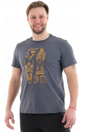 Мужская футболка с принтом Dragonfly Snow Man