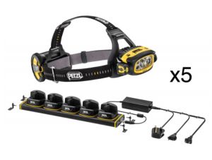 Удобный набор из пяти фонарей с зарядным устройством Petzl Duo z1