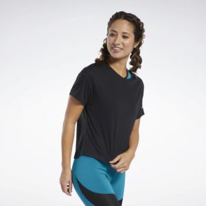 Комфортная женская футболка Reebok Wor Comm Poly Tee Solid