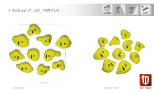 Удобный набор зацепов для скалолазания Top Point #320 Pointer