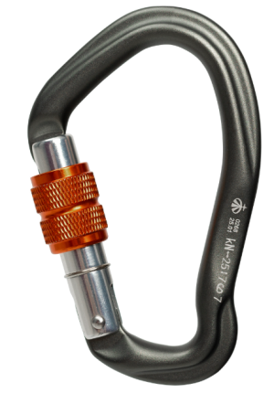 Карабин HMS с муфтой Keylock Вертикаль Gray