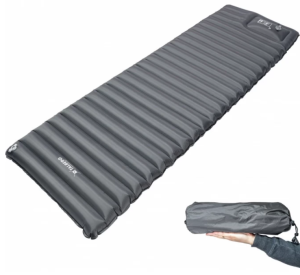 Туристический надувной коврик Talberg Luxor Air Grey Mat 185х60х8 см