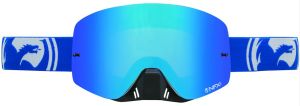 Спортивная маска оправа линзы Dragon Alliance NFXs ( Blue-White Split, Blue Ion + Clear)
