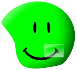 Яркий нашлемник на спортивный шлем Coolcasc FD53 Foggy Smile