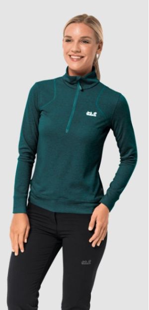 Jack Wolfskin - Износостойкая термофутболка Sky Range Halfzip W
