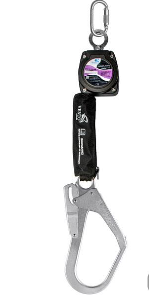 Средство защиты Венто НВ-02 втягивающего типа с карабином Стальной Монтажный (2022)