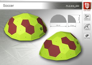 Яркий рельеф для скалолазания Top Point Soccer