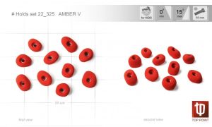 Практичный набор зацепов для скалолазания Top Point #325 Amber v