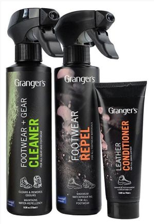 Эффективное средство для ухода за обувью Granger's 2018-19 Footwear Repel, Footwear Cleaner, Leather Conditioner 275
