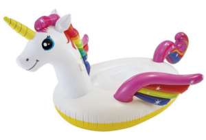 Матрас прочный для плавания Большой Единорог х х Intex 287 193 165