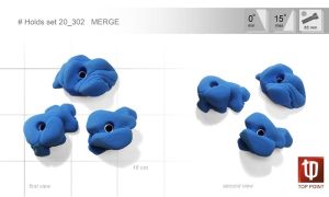 Комплект зацепов для скалолазания Merge #302