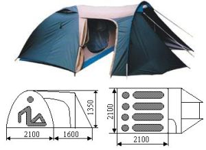 Туристическая палатка Верас Турлан -4