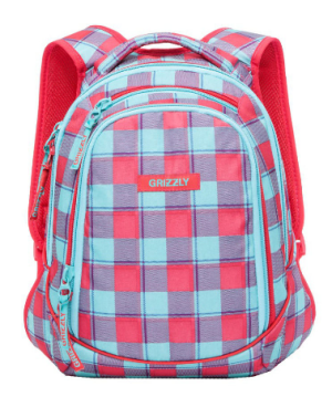 Молодежный рюкзак в клетку Grizzly 14