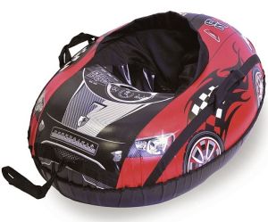 Санки ватрушки надувные со спинкой Машинка ТяниТолкай - Comfort