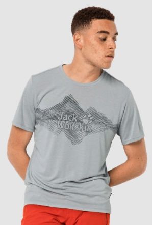 Jack Wolfskin - Стильная футболка Crosstrail Graphic T M