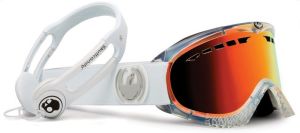 Спортивная маска оправа линзы Dragon Alliance DXs ( Skull Candy Clear, Red Ion + Amber)