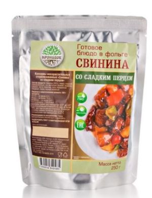 Готовый обед Свинина со сладким перцем Кронидов 