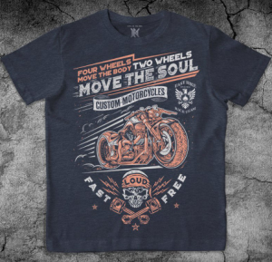 Повседневная футболка с мотоциклом Макс-Экстрим