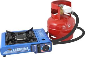 Газовая настольная плита с переходником Следопыт UltrA