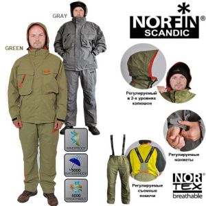 Мембранный рыболовный костюм Norfin Scandic