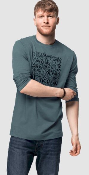 Лонгслив для мужчин Jack Wolfskin Ocean Longsleeve M